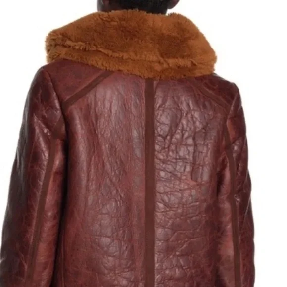 Free People We the Free Maverick Shearling Jacket XS